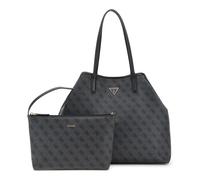 Guess Shopper Victtoria Large 2 in 1 Tote coal logo