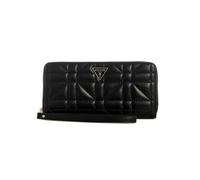 GUESS Edita Large Zip Around Wallet, Black, Schwarz, Einheitsgröße