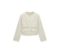 Guess - EDITH CROP LOGO QUILT JKT DOVE WHITE - Gr. - S