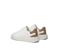 Sneaker mit Leder-Patches Modell 'ELBA' 40 men Weiss