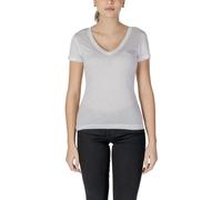 Guess Elegance V-Neck T-Shirt Damen Weiß - Größe: L