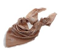 GUESS Eliette Logo Kefiah Scarf 135X135 Latte Logo