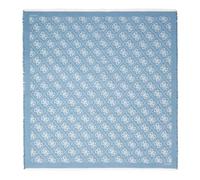GUESS Eliette Logo Kefiah Scarf 135X135 Teal