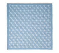 GUESS Eliette Logo Kefiah Scarf 135X135 Teal