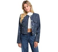 GUESS Elisa Jeansjacke mit Pailletten, Dream of Ice, L
