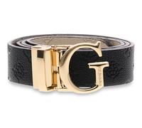 GUESS Ella Logo Adjustable And Reversible Pant Belt W95 Black Logo / Bone Logo - kürzbar