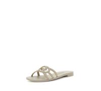 GUESS Elyho2 Sandal Flat Sandalen für Damen, cremefarben, 37 EU