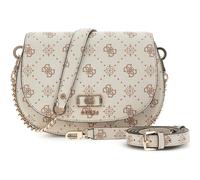GUESS Emelie Logo Flap Shoulder Bag Vanilla Logo