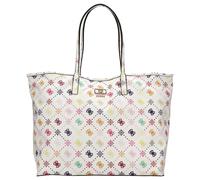 GUESS Shopper Schultertasche Emelie Logo Large 2 In 1 Tote Bag Multi Logo weiß