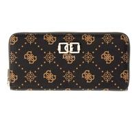 GUESS Emelie Logo SLG Zip Around Wallet L Espresso Logo
