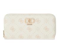 GUESS Emelie Logo SLG Zip Around Wallet L White Logo