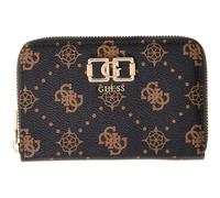 GUESS Emelie Logo SLG Zip Around Wallet M Espresso Logo
