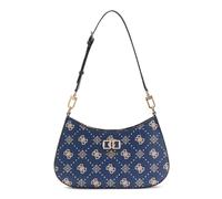 GUESS Emelie Logo Top Zip Shoulder Bag Navy Logo