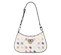 GUESS Emelie Logo Top Zip Shoulder Bag Multi Logo