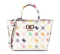 GUESS Handtasche Emelie Mini Tote mit Multi-Logo Weiß