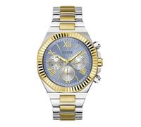 Guess Equity Herrenuhr aus Edelstahl, Mehrfarbig/Gold, Klassisch