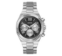 GUESS Equity Herrenuhr aus Edelstahl, Silber, Klassisch