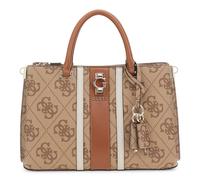 GUESS Handtasche Umhängetasche Erenia Girlfriend Satchel Latte Logo hellbraun
