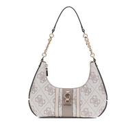 GUESS Schultertasche Erenia Top Zip Shoulder Bag Dark Taupe Logo