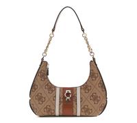 GUESS Erenia Top Zip Shoulder Bag Latte Logo