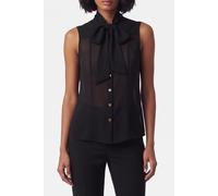 GUESS Etta Bow Sl Shirt Jet Black A996 Größe: 38 | Blusen Outlet | Damen | Schwarz
