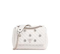 GUESS Everlee Convertible Xbody Flap Bag Creme White
