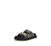 GUESS Damen FATEMA Sneaker, Schwarz & Platin, 40 EU