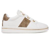 Guess Sportschuhe für Damen, Weiß mit goldenen Details, bedrucktes Logo, lässiger urbaner Stil, weiß, 37 EU