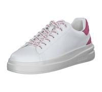GUESS, FLTELBLEA12, Sneaker aus Leder, Strass, modisch, lässig, White Pink, 36 EU
