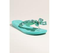 GUESS Frauen Flip Flops Blau Groesse 7 US /38 EU