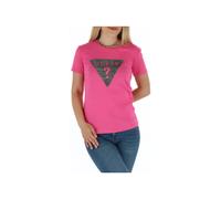 Guess Frühlings-T-Shirt in Rosa für Damen, Baumwolle, Komfor - Größe: S