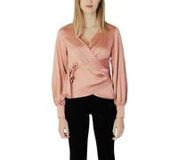 Guess Frühlingsbluse Rosa V-Ausschnitt Damen Eleganz - Größe: S