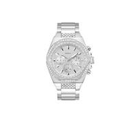 Guess Multifunktionsuhr FURY Herren GW0899G1 – silberfarben, Edelstahlarmband, Zirkonia, 5 bar