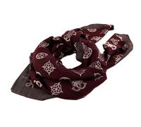 GUESS Fynna Kefiah Scarf 125X125 Mocha Logo/Merlot