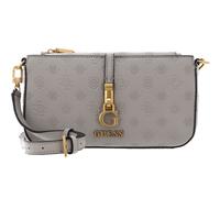GUESS G James Logo Mini Double Zip Crossbody Bag Taupe Logo