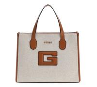 GUESS G Status Compartment Tote Natural / Cognac