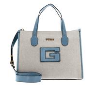 GUESS G Status Compartment Tote Natural / Light Denim