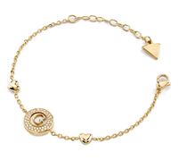 GUESS G Talisman 14mm Pearly G Coin Bracelet S Yellow Gold
