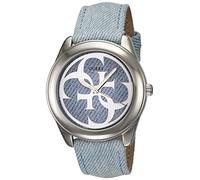 GUESS G-Twist Damen-Armbanduhr 40mm Armband Leder Blau Quarz Analog W0895L7