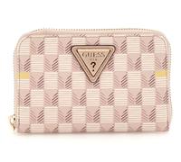 GUESS G Wave SLG Medium Zip Around Wallet Blush Logo