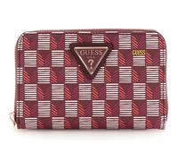 GUESS G Wave SLG Medium Zip Around Wallet Claret Logo