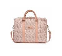 GUESS GCube Stripes bag for a 16" laptop - pink