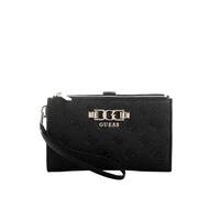 Guess Geldbörse Anise SLG Double Zip Organizer – Schwarz mit Logo