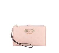 GUESS Geldbörse Anise SLG Double Zip Organizer Light Rose Logo rosa