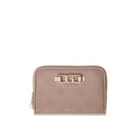 GUESS Anise SLG Zip Around Wallet M Dark Taupe Logo
