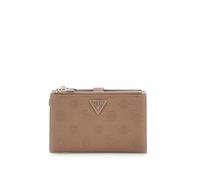GUESS Cresidia II SLG Double Zip Organizer Dark Taupe Logo