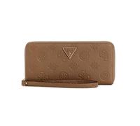 GUESS Geldbörse Cresidia II SLG Large Zip Around Wallet Dark Taupe Logo