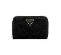 GUESS Geldbörse Cresidia II SLG Zip-Around Black Logo Blau One Size