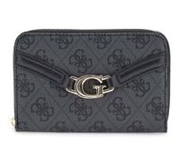 GUESS Geldbörse DEA SLG Zip Around Wallet Coal Logo dunkelgrau
