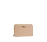GUESS Ella Logo SLG Zip Around M Beige Logo